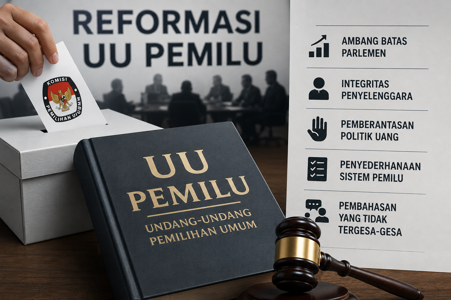 Lima Prioritas Penting dalam Revisi UU Pemilu: Dari Ambang Batas hingga Politik Uang