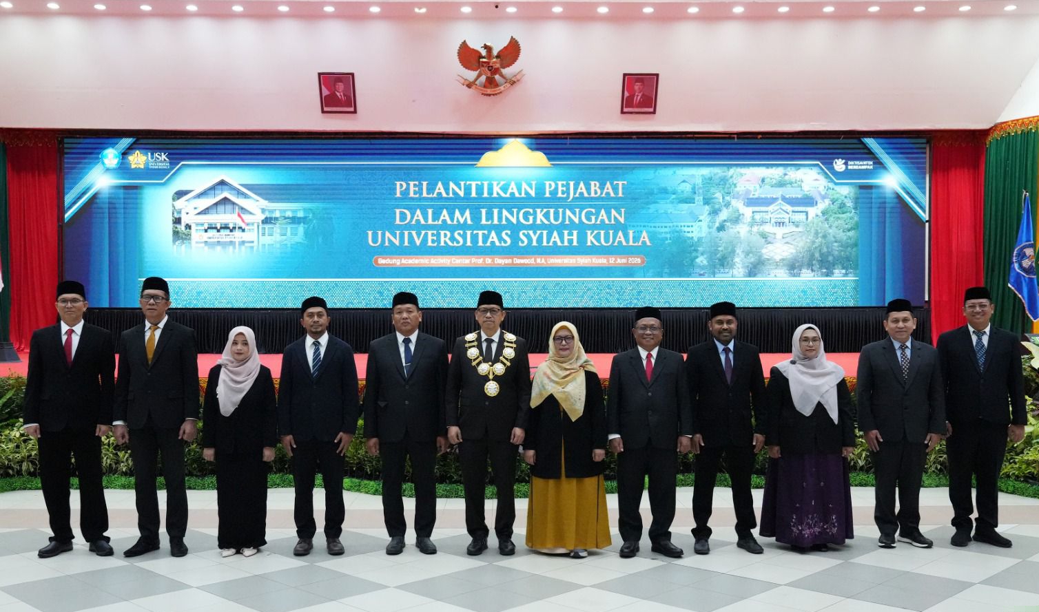 Rektor USK Lantik 11 Pejabat Baru untuk Perkuat Tata Kelola Universitas