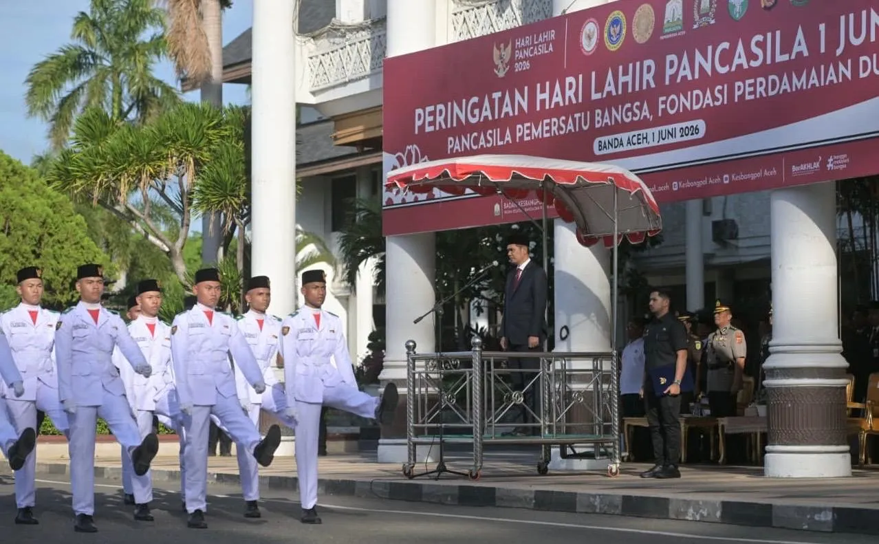 Pemerintah Aceh Gelar Upacara Hari Lahir Pancasila, Tekankan Nilai Ideologi Menuju Indonesia Emas